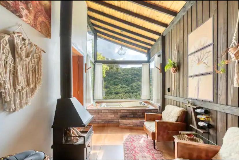 Cabana Sassafras Com Hidromassagem Alfredo Wagner Exterior photo