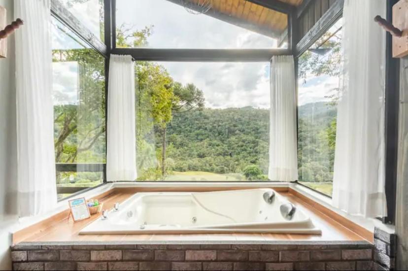 Cabana Sassafras Com Hidromassagem Alfredo Wagner Exterior photo